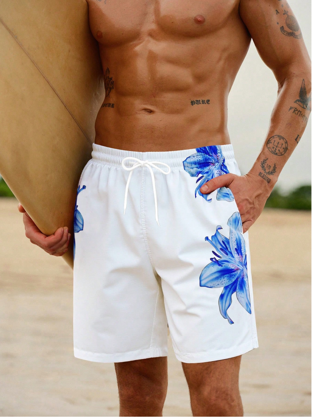 Blue Lily Mediterranean Matching Couple Set & Resort Look