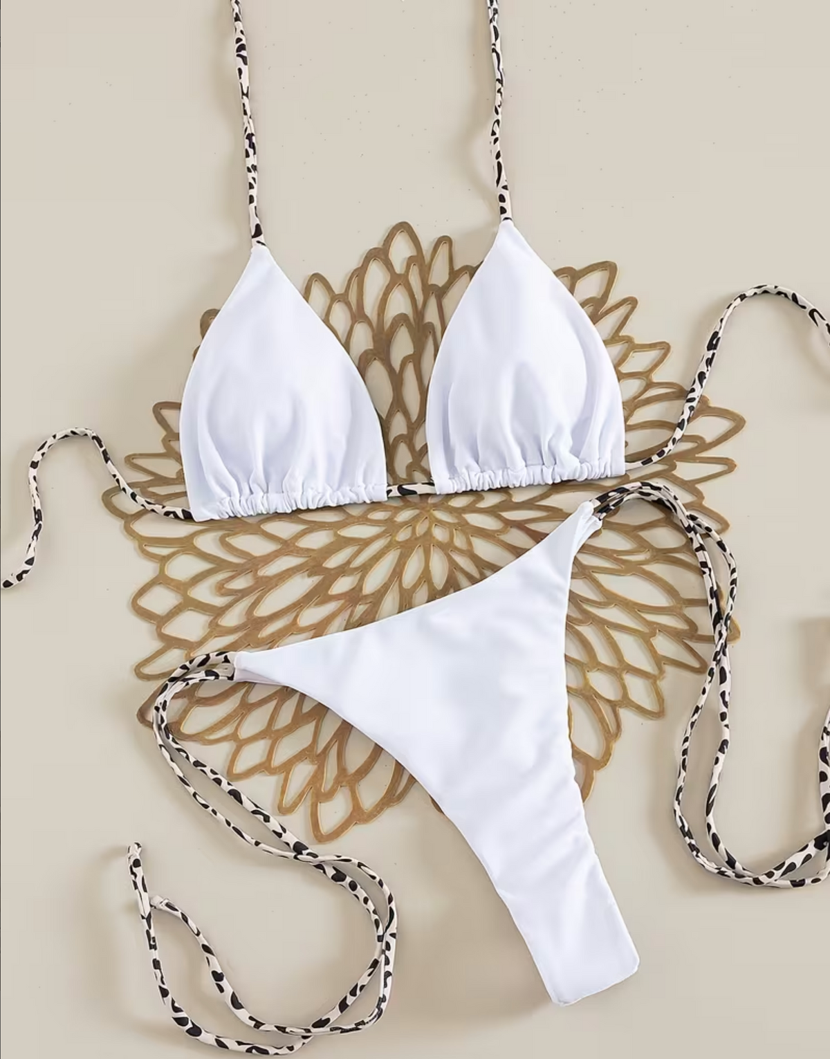 Leopard Signature Triangle Bikini