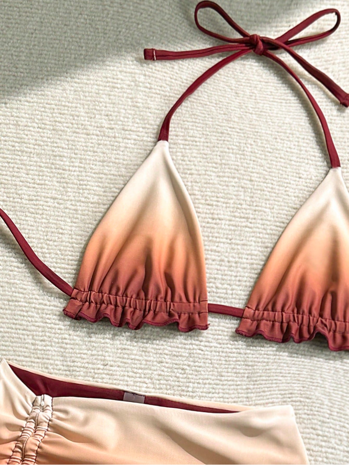 Sunset Ombre Triangle Bikini Set